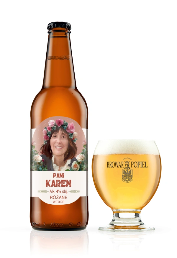 piwo jasne Witbier różane Pani Karen