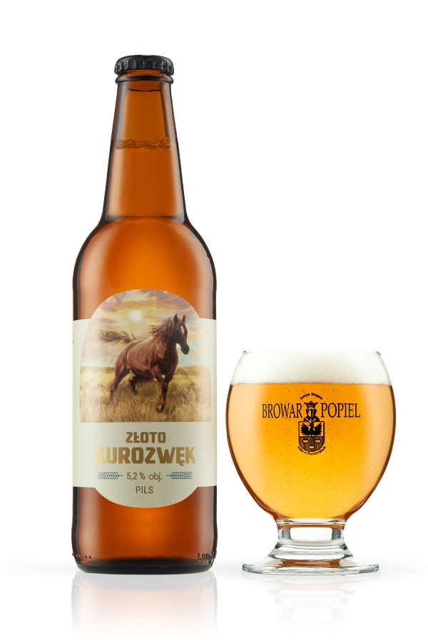 piwo jasne pils Złoto Kurozwęk